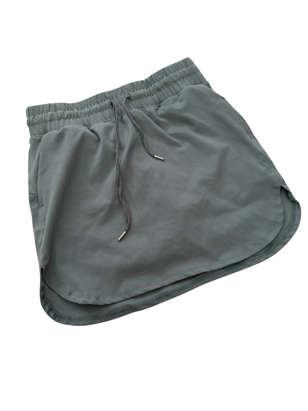 Jones & Co Women's Drawstring Active Skort in dark Sage Green/teal. Size XS.
